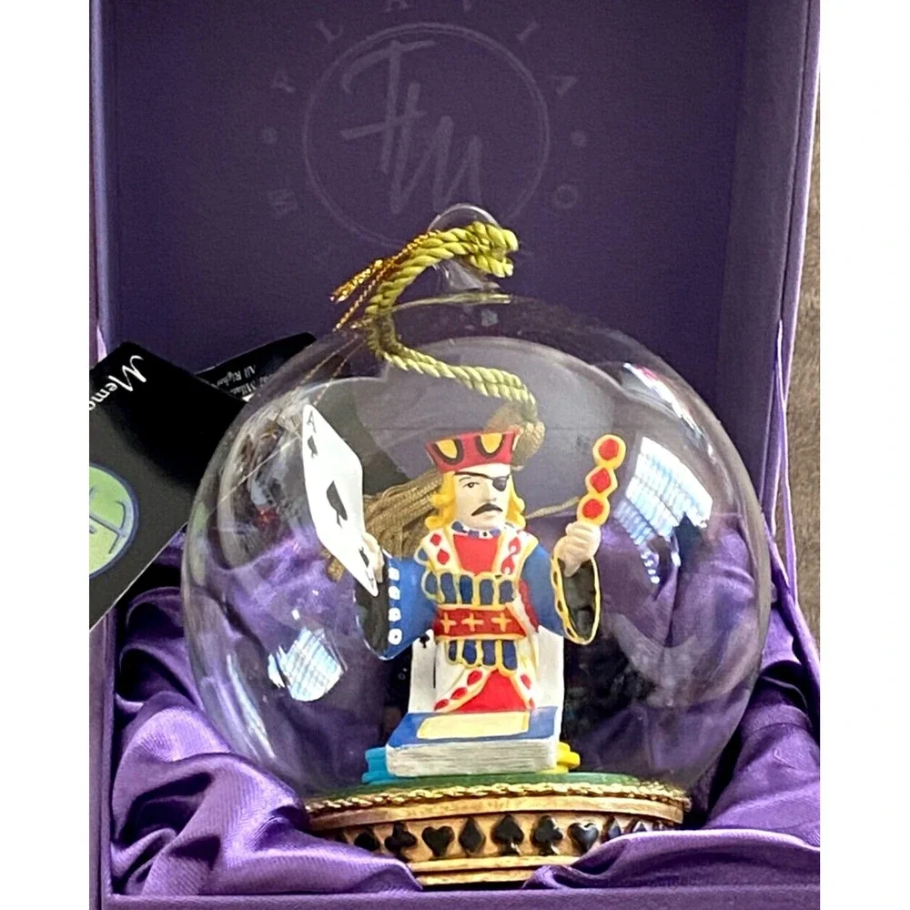 Flavia Milano LUCKY LAS VEGAS Christmas Ornament Memory Globe ACE OF SPADES
